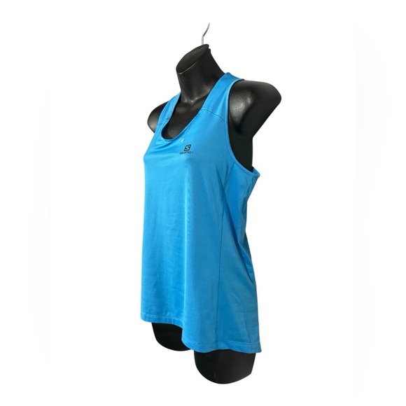 NWOT, Salomon, Sense Aero Singlet GFX Running Tank Top, Medium, Blue 🏃♀️➡️ - Picture 5 of 10